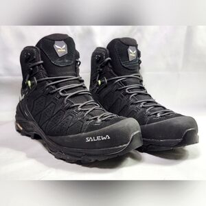 Salewa MS ALP Trainer 2 MID GTX Hiking Boots Men's Size 9 in Black